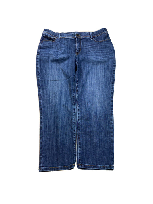 Chico's Women's Medium Wash Slimming Girlfriend Crop Jeans - 1.5 Petite
