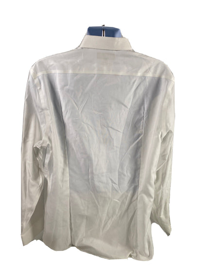 Banana Republic Men's White Non-Iron Slim Fit Button Up Casual Shirt - XL