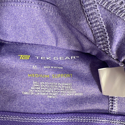 NUEVO sujetador deportivo de soporte medio acolchado morado Tek Gear para mujer - M