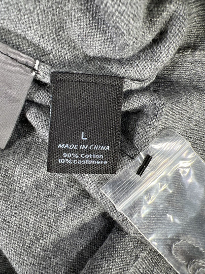 NEW Marc Anthony Men's Gray V-Neck Long Sleeve Sweater - L