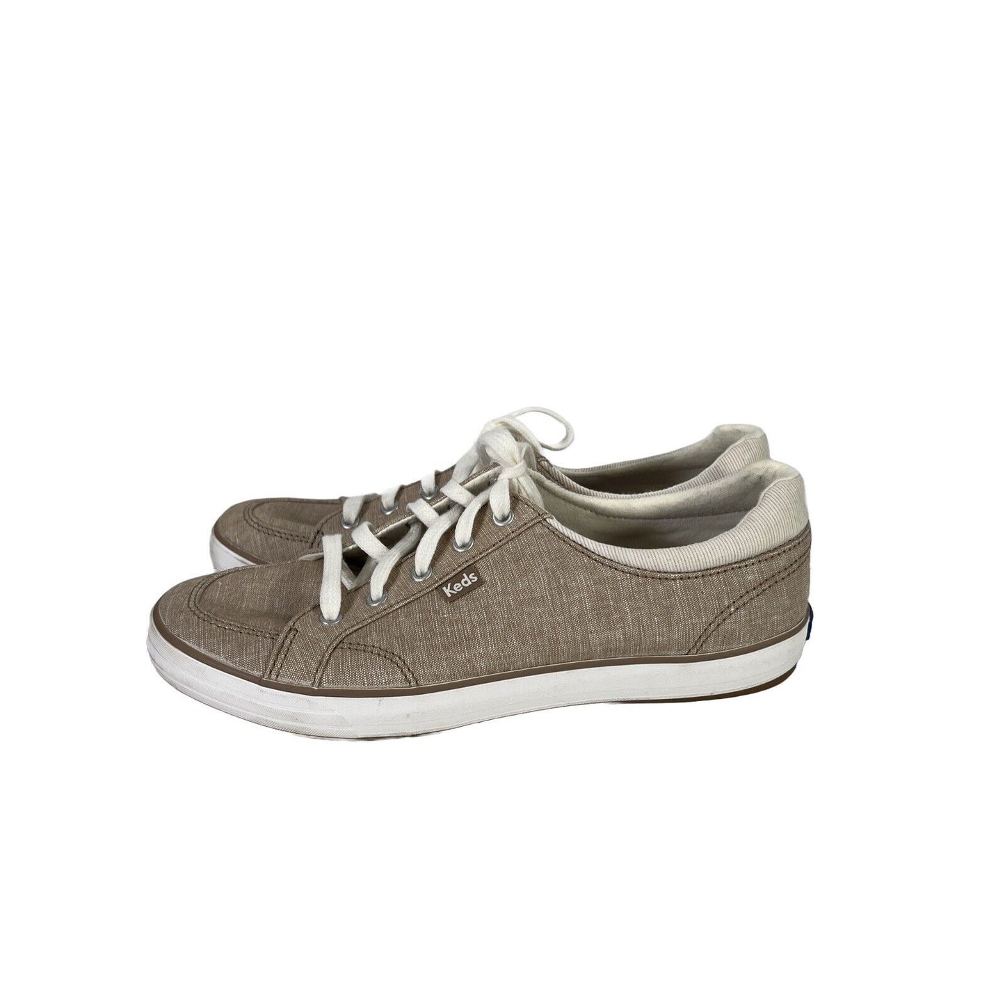 Keds Women's Beige Center II Lace Up Casual Sneakers - 8.5