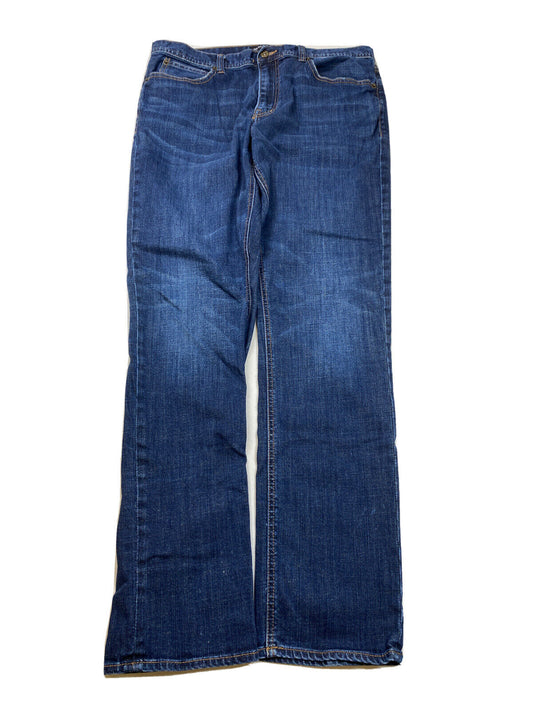 J.Crew Mercantile Men's Dark Wash Flex Straight Denim Jeans - 34x34