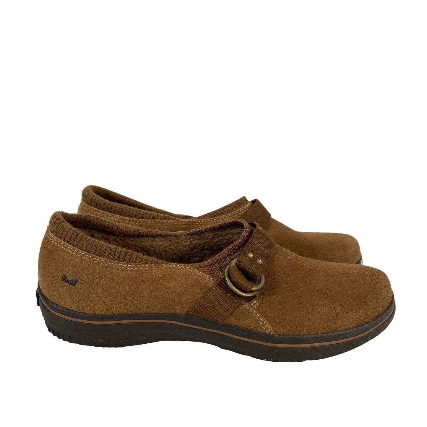 Keds Women's Brown Suede Slip On Fleece Lined Comfort Shoes - 7.5