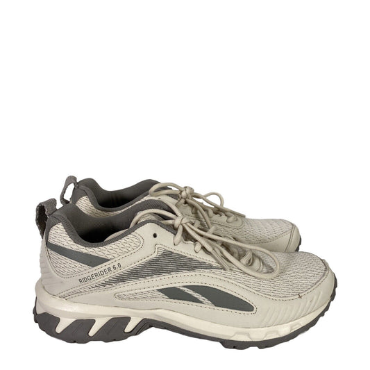 Reebok Women's White/Gray Riderider 6.0 Lace Up Athletic Sneakers - 7