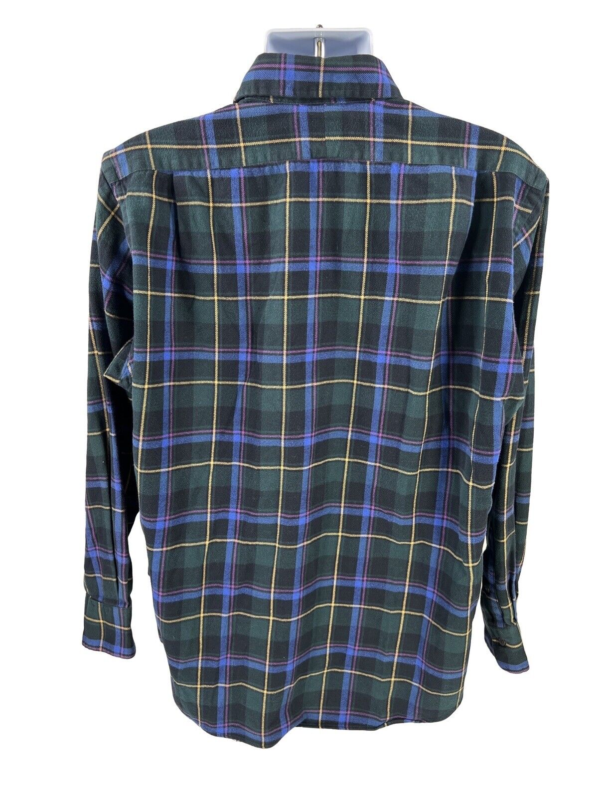Polo Ralph Lauren Men's Green Plaid Regent Flannel Button Up Shirt - XL