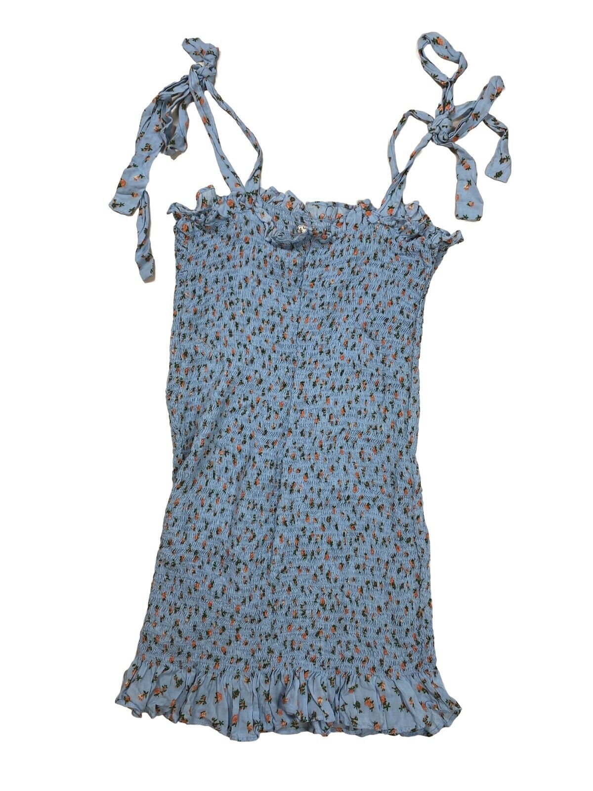 Intimately Free PeopleVestido ajustado corto floral azul para mujer - M