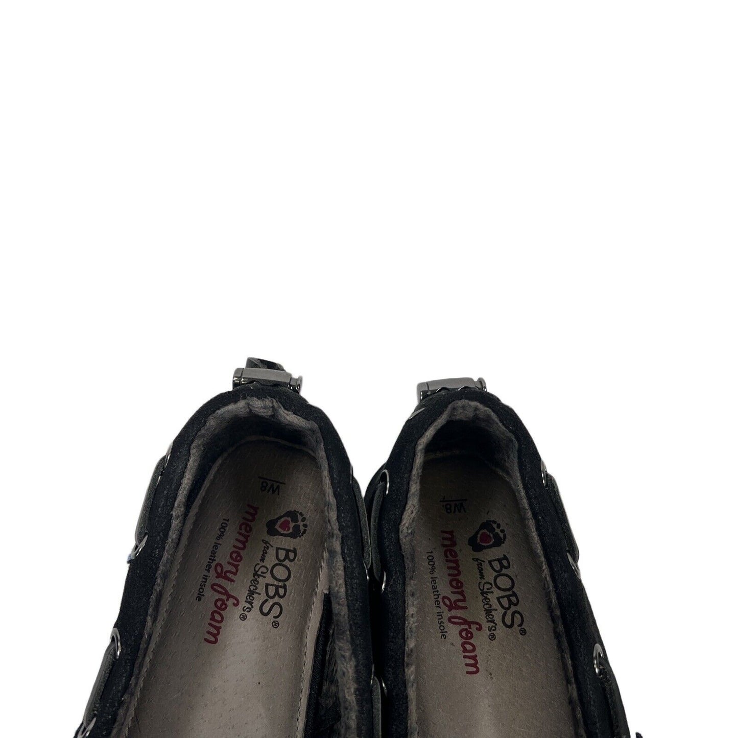 Bobs Skechers Zapatos con forro polar Chill Luxe de tela negra para mujer - 8