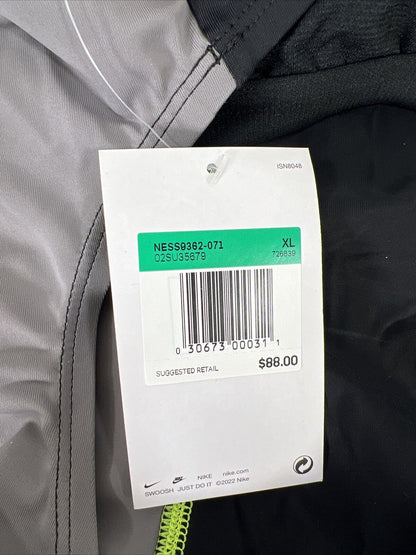 NUEVO Traje de baño de una pieza Nike Color Surge Powerback para mujer en negro/gris - XL
