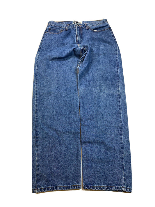 Levis Signature Men's Medium Wash Relaxed Fit Denim Jeans - 34x32