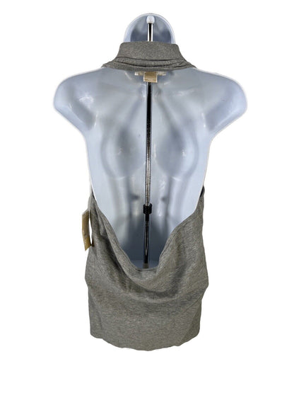 NEW Michael Kors Womens' Gray Halter Neck Open Back  Tank Top - XL