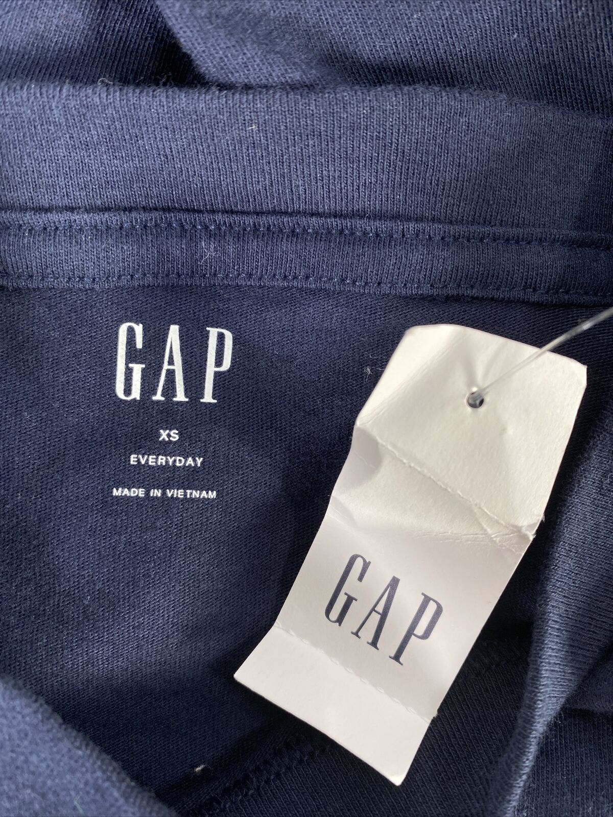 NEW Gap Women's Navy Blue Long Sleeve Everyday T-Shirt - XS