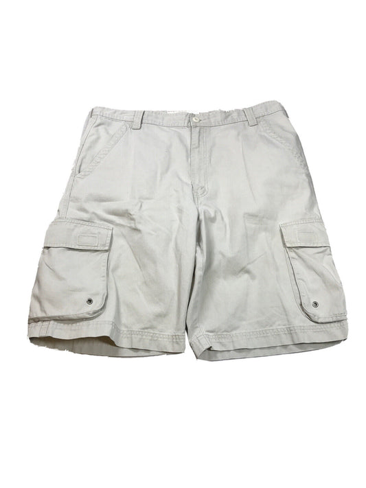 Levis Men's Beige Cotton Cargo Shorts - 36