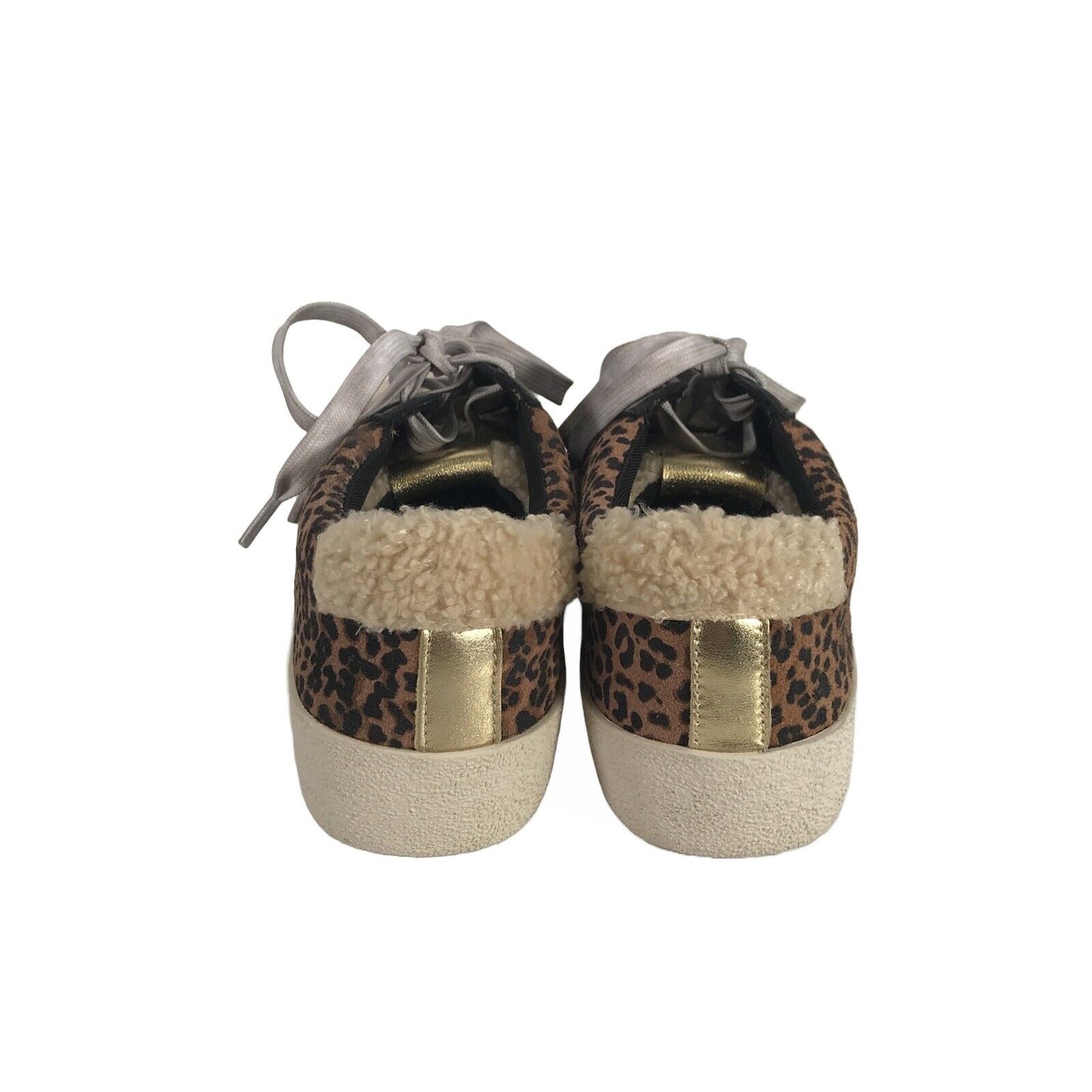 Vince Camuto Women's Brown Animal Print Lace Up Sneakers Shoes Sz 6 M
