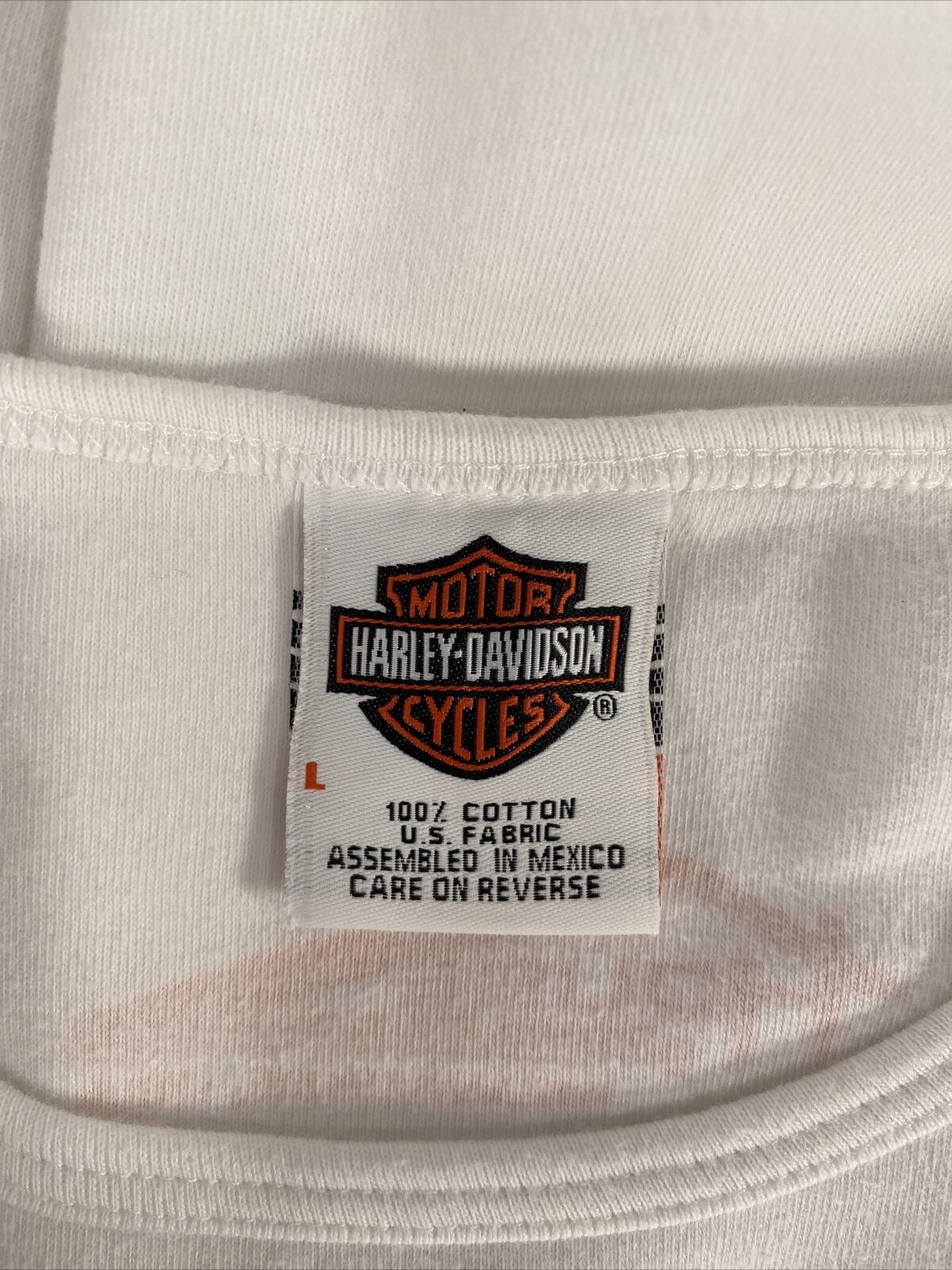 Harley Davidson Womens White "Milwaukee, USA" Cotton T-Shirt - L