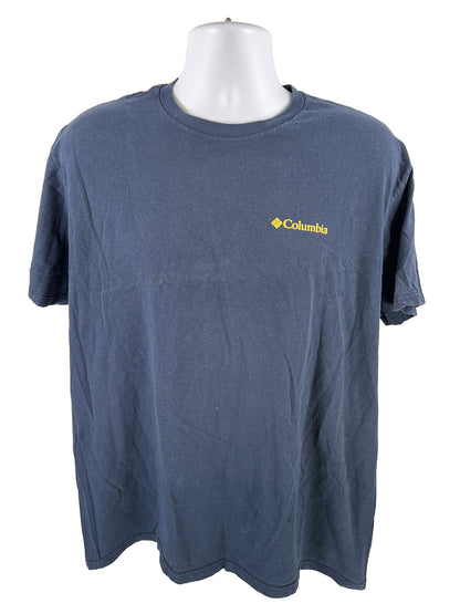 Columbia Men's Blue Basecamp Blonde Graphic Short Sleeve T-Shirt - XL