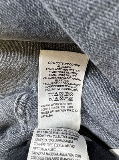 Lucky Brand Jeans ajustados de tiro medio desgastados grises para mujer - 2/26 L