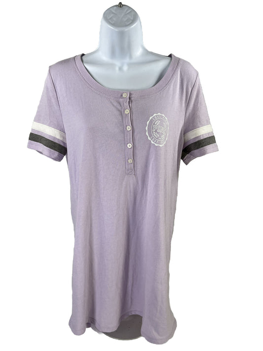 NEW Victoria's Secret PINK Women's Purple Sleepwear Shirt - S