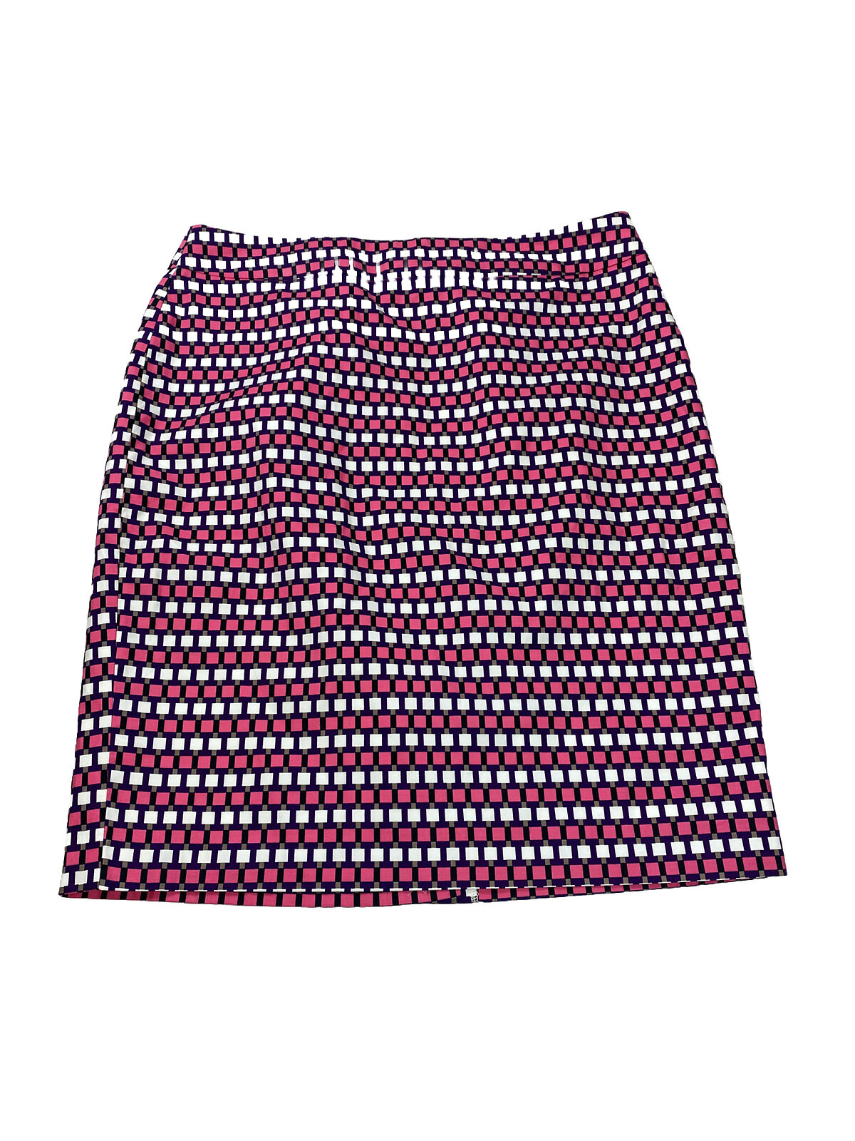 NEW Ann Taylor Women's Pink/Purple Knee Length Straight Pencil Skirt - 14