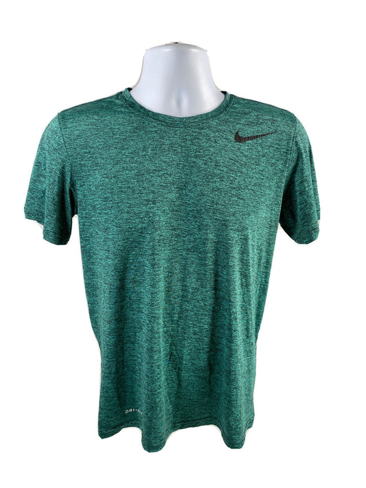 Nike Camiseta deportiva de manga corta Dri-Fit verde para hombre - S