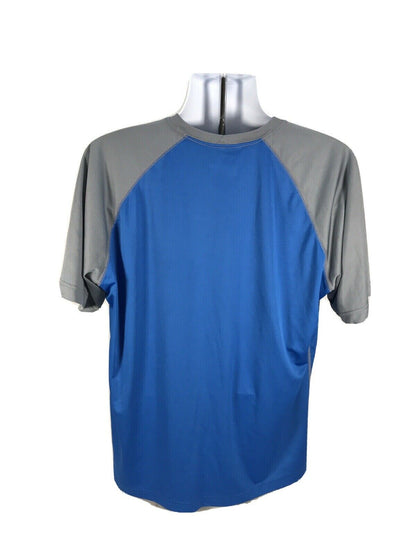 Columbia Men's Blue/Gray Fork Stream Omni-Shade Sun Protection Shirt  XL