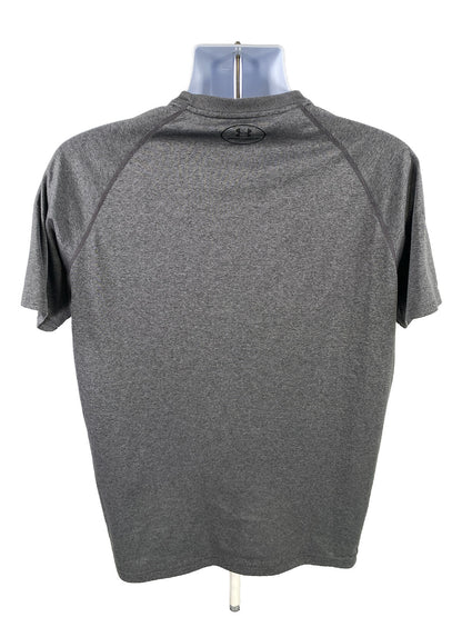 Camiseta deportiva Under Armour HeatGear de manga corta gris para hombre - M