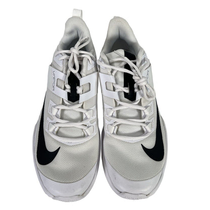 NEW Nike Men's White Vapor Lite HC Lace Up Athletic Sneakers - 10