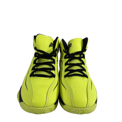 Fila Zapatillas de baloncesto deportivas con cordones para hombre, color amarillo neón/verde, 5