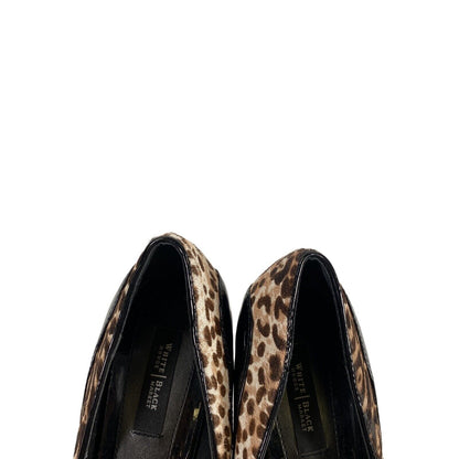 White House Black Market Women's Brown/BlackLeopard Marigold Heels - 9M