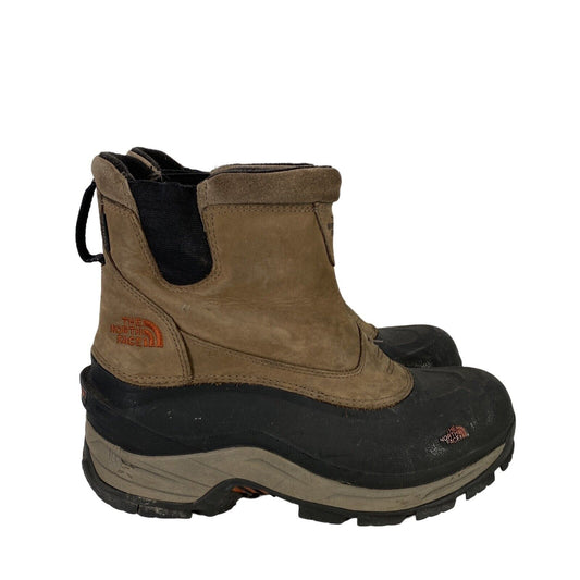 The North Face Mens Brown Suede Waterproof Artic Pull On Winter Boots -10
