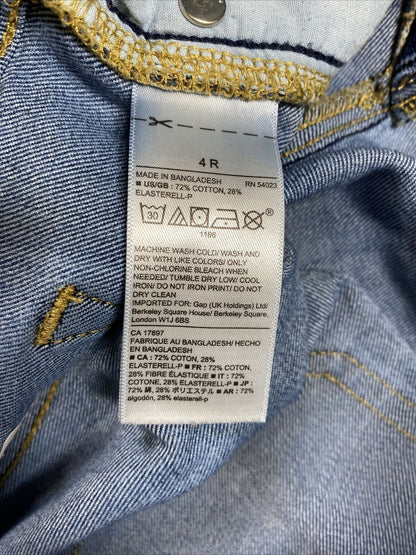 Gap Women's Medium Wash Stretch Straight Cuff Crop Jeans -4/27