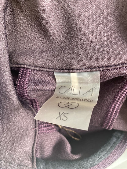 Calia Women's Purple Long Sleeve 1/2 Zip Pullover Sweatshirt Sz XS