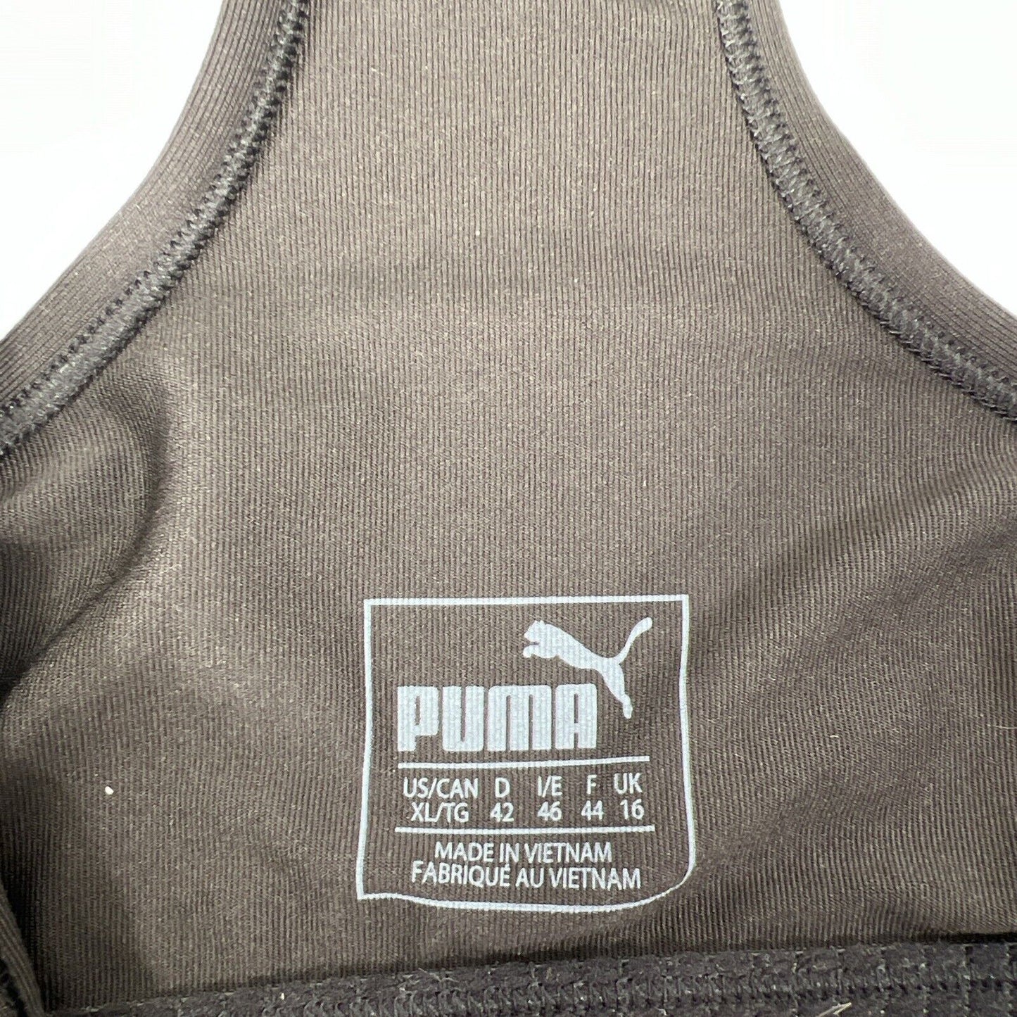 Nuevo sujetador deportivo de entrenamiento Puma Shapewear negro para mujer - XL