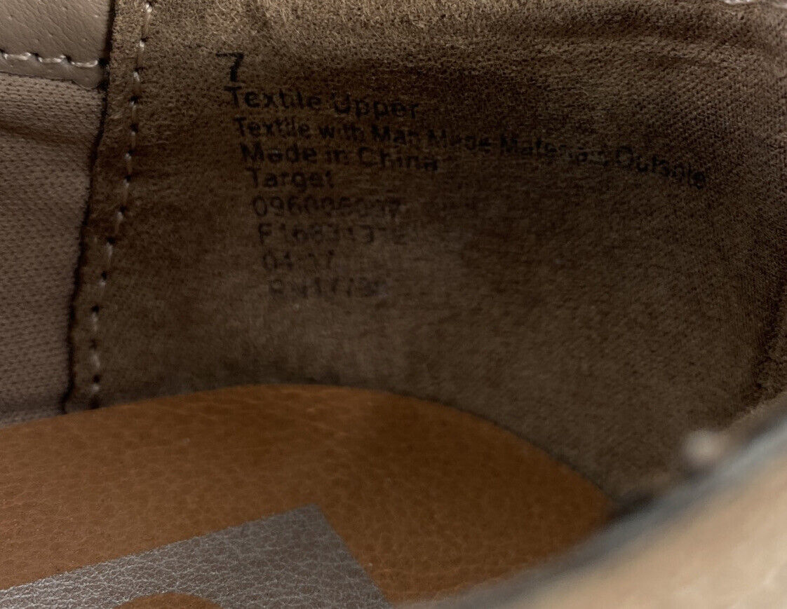Dolce Vita Women's Beige Slip On Textile Loafers - 7