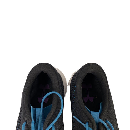 Under Armour Zapatillas para correr con cordones Rapid Mesh en negro/azul para mujer - 8