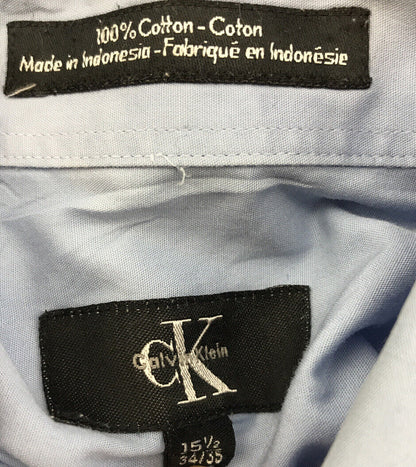 Calvin Klein Men's Blue Long Sleeve Button Up Shirt Sz 15.5 (34/35)
