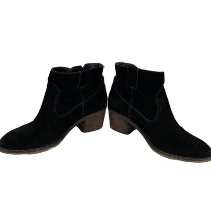 Dolce Vita Women's Black Suede Pull On Ankle Booties - 6.5