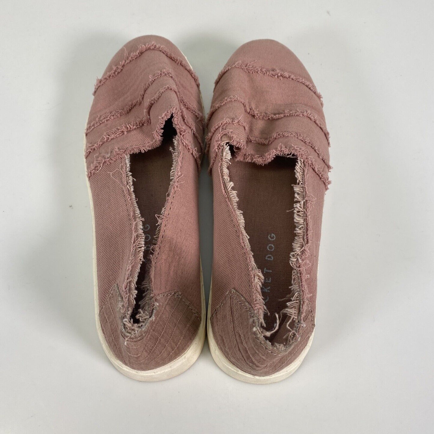 Rocket Dog Women's Pink Fabric Slip On Casual Flats Shoes Sz 6