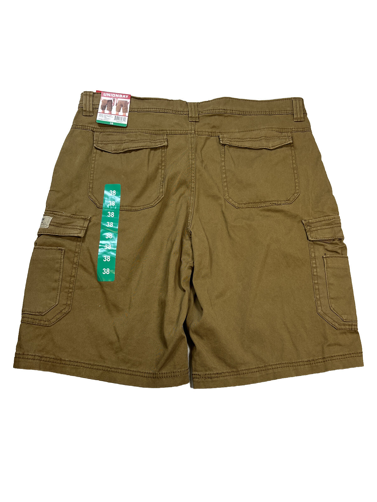 NEW Unionbay Men's Brown Cotton Cargo Shorts - 38