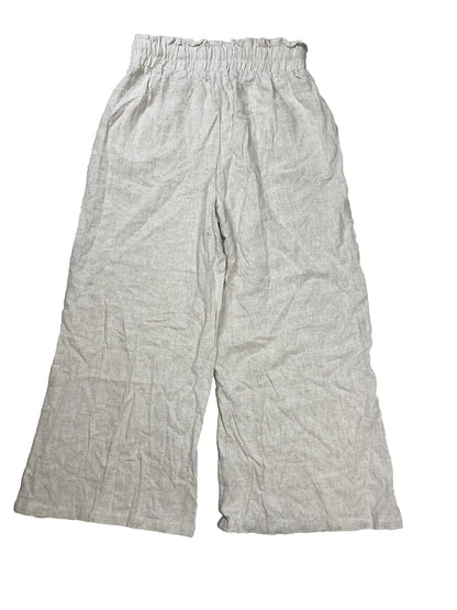 NEW Anrabess Women's Beige Linen Blend Pants - S