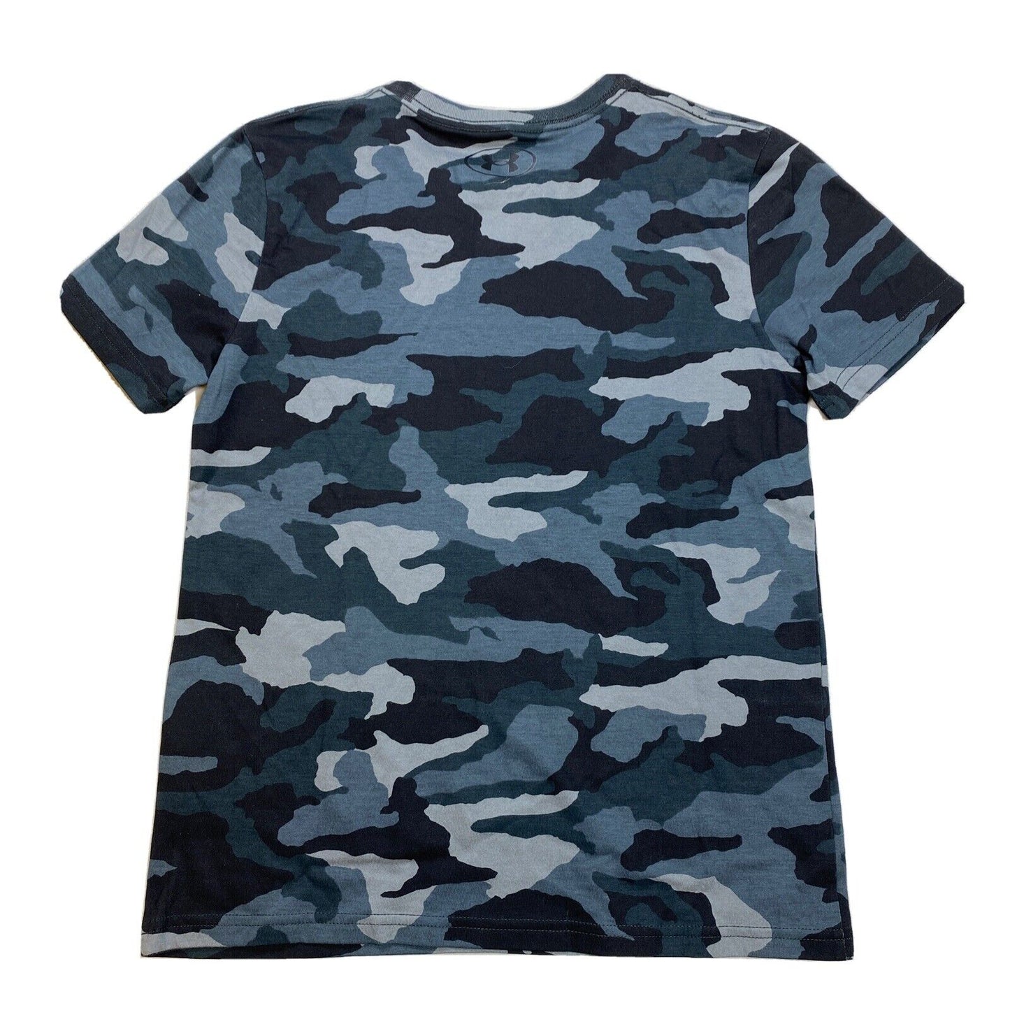 NEW Under Armour Boys Blue/Gray Wisconsin Badgers Short Sleeve T-Shirt - YM