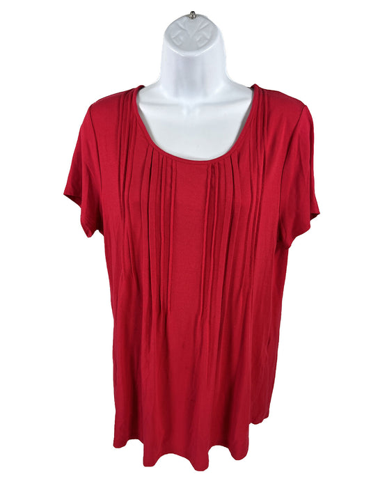 Chico's Women's Red Short Sleeve T-Shirt - 1/M