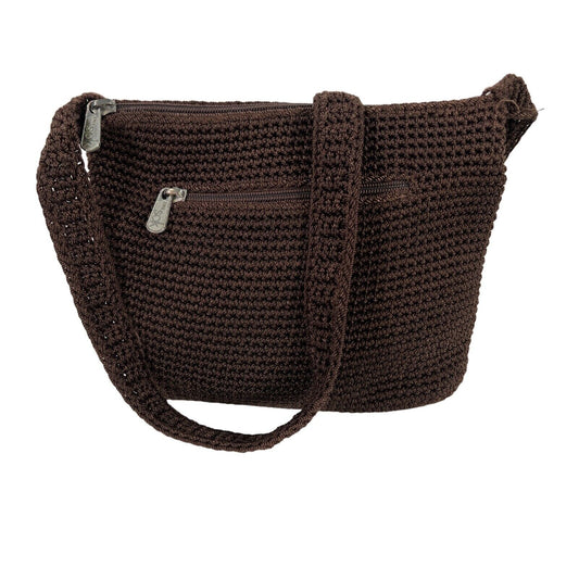 The Sak Women's Brown Small Zip Close Shoulder Bag Purse