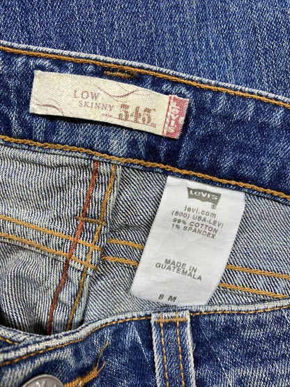 Levi's Women's Medium Wash 545 Low Skinny Denim Jeans - 8 M