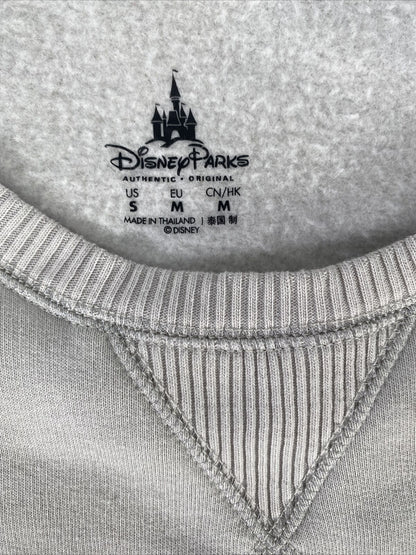Sudadera gris con cuello redondo y bordado "2018" de Disney Parks para mujer - S