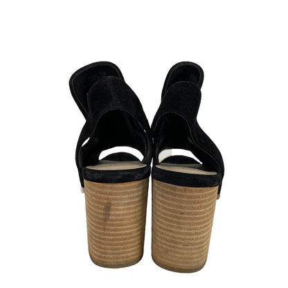 Cole Haan Women's Black Suede Callista Slingback Heeled Sandals - 7.5