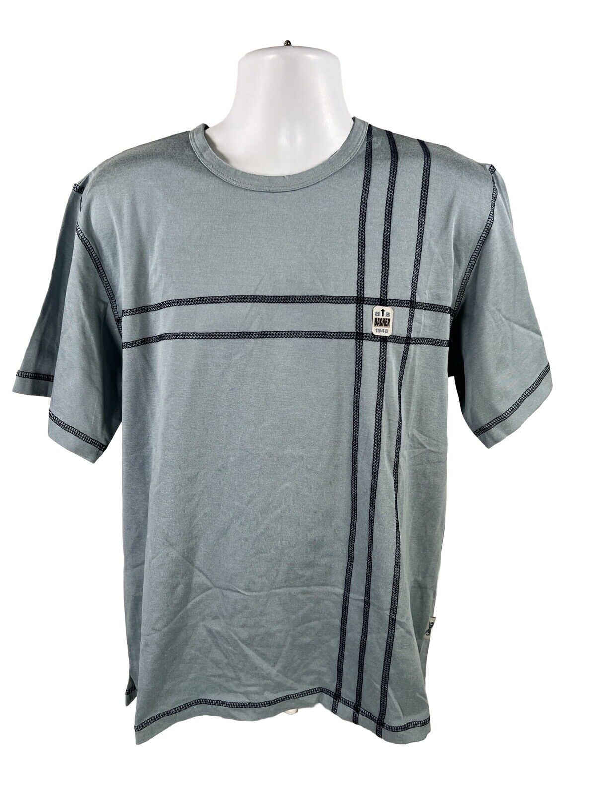 NEW Backer BCR Men's Blue Short Sleeve  T-Shirt - XL