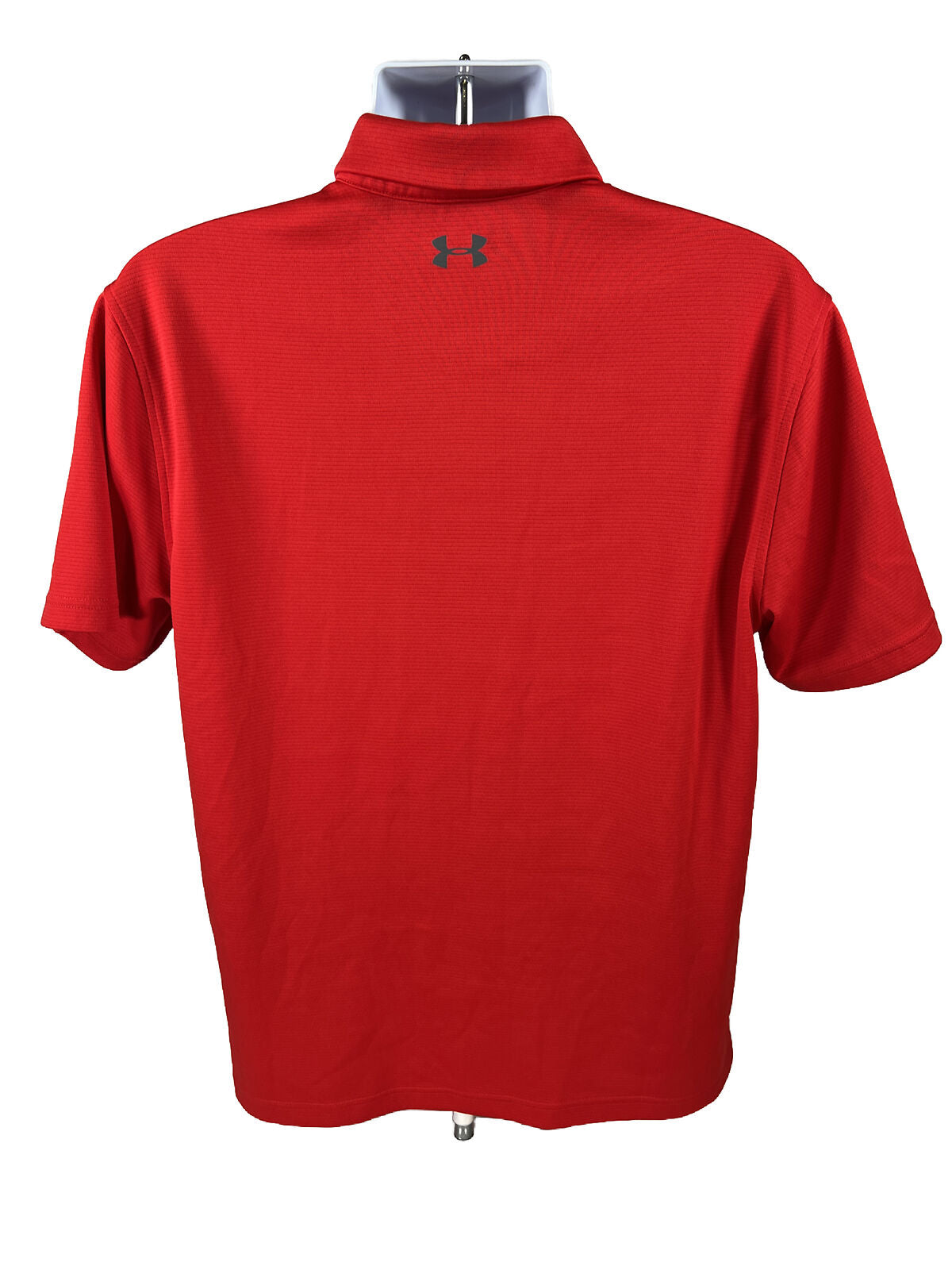 Under Armour Men's Red Short Sleeve Heatgear Polo Shirt - L