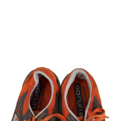 Skechers Men's Orange Lace Up Go Run Athletic Running Shoes - 9