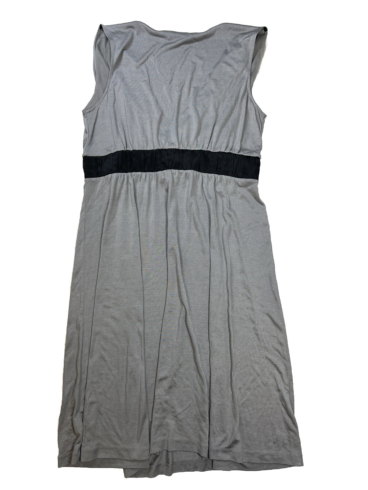 Banana Republic Women's Gray 100% Silk Sleeveless Shift Dress - L