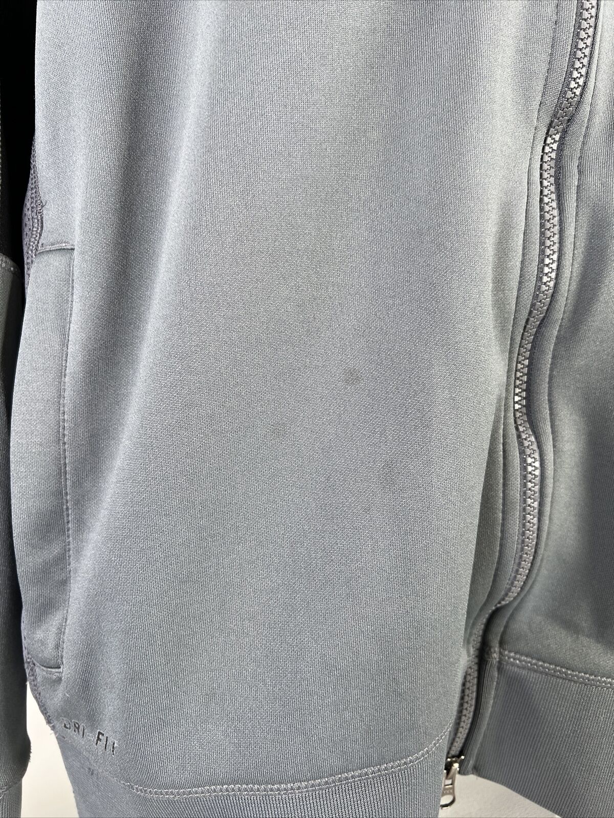 Nike Men's Gray Livestrong Full Zip Long Sleeve Athletic Jacket - L